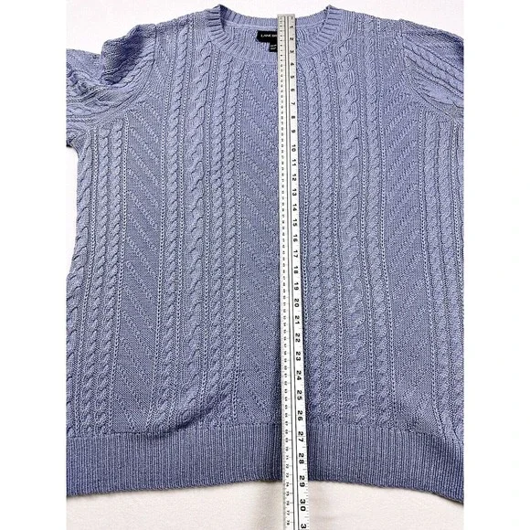 LANE BRYANT Sweater size 18/20 Womens Lilac Cable Knit 1095669 - Picture 8 of 9
